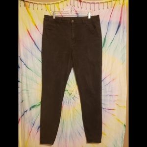 Faded Black Pants Size 18